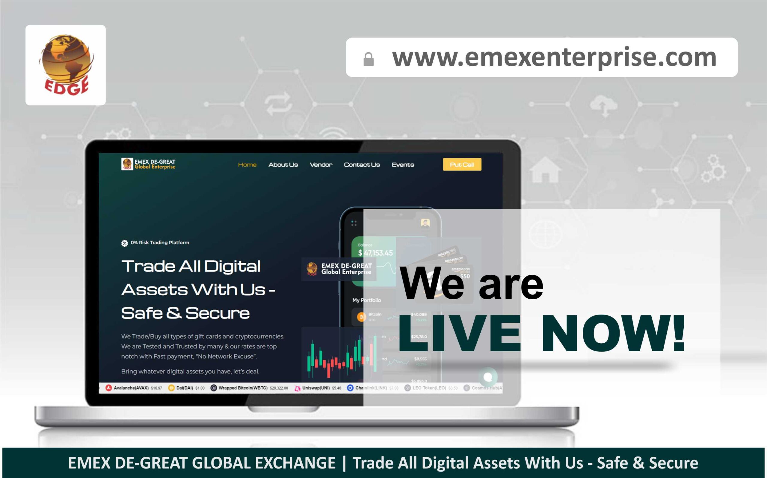 We are NOW LIVE! EDGE